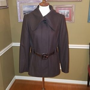 Antonio Melani Belted Wool Coat